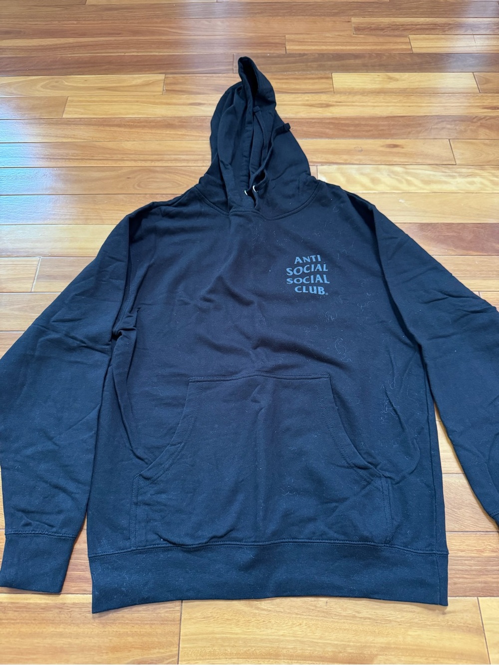 Anti Social Social Club Black Logo Hooded Sweatshirt
